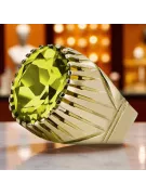 Žlutý peridot 14k žluté zlato  Vintage craft vrc048y